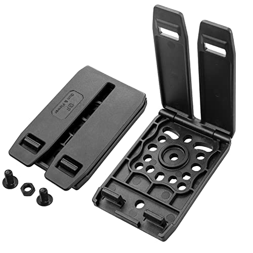 GUN & FLOWER MOLLE Adapter Polymer Modular Attachment for Gun Holsters/Magazine Pouches. Fits Molle Belt/Molle Vest. 1-Pack 2-Pack 4-Pack