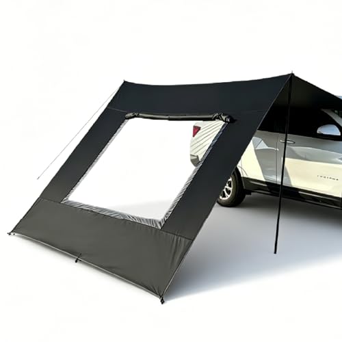JUZELY Toldo Coche para Suzuki Jimny 2000-2025, Refugio Versátil con Pantallas Transpirables, Protección UV, Se Puede Instalar en Coches o SUV,A-Black