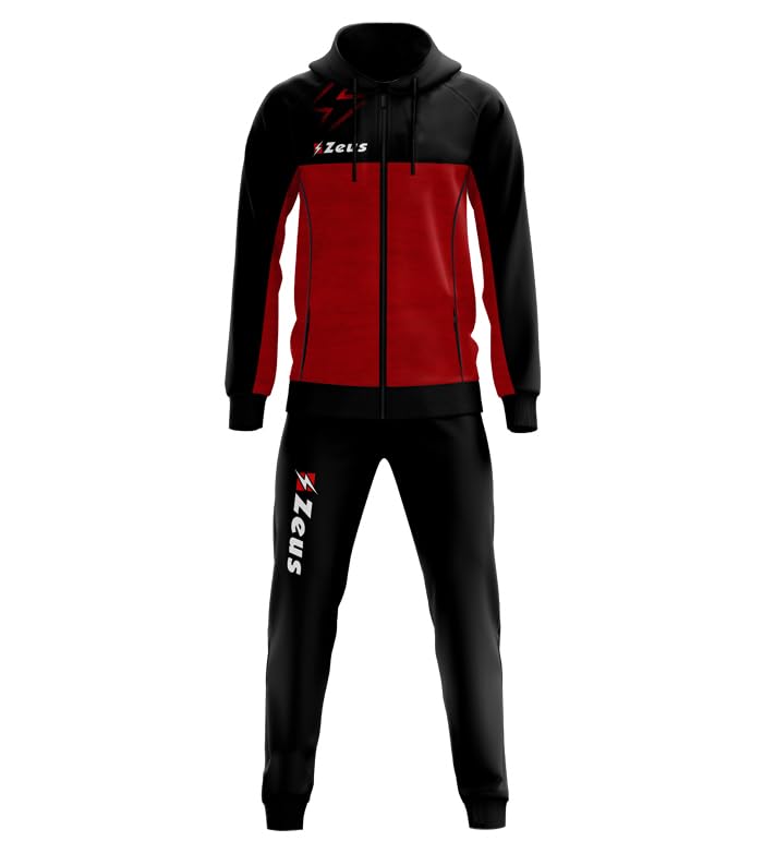 Tuta Olympia per Zeus Linea Relax Sport Calcio Fitness Football Tracksuit Training Tempo Libero Free Time Palestra Felpe Felpa Calcetto Allenamento