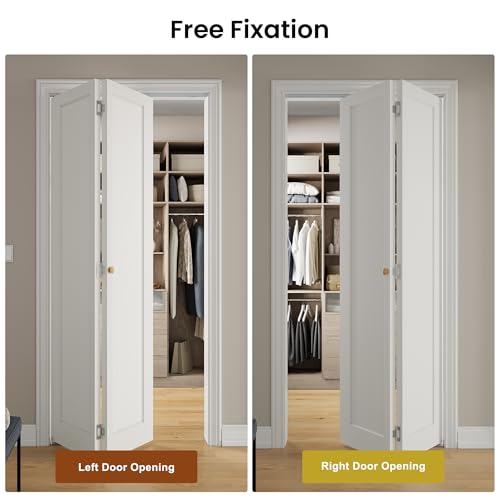 Image of Bifold Doors for 32 inch x 80 inch Opening,Hollow Core Bi Fold Closet Door