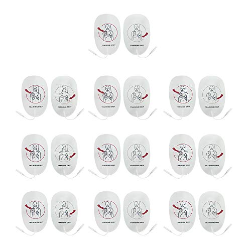 AEDトレーナーパッド10セット、特殊粘着シート、トレーニング専用