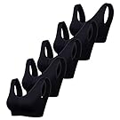 Melvo Women's Seamless Comfort Sports Bra Padded Wirefree Yoga Bras