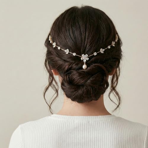 Image of Tiara for Women Stylish Rhinestone Crown Hair Accessory Bridal Princess Crystal Headpiece for Wedding Party Prom Birthday Bride Hair Jewelry Girls Fashion Crown