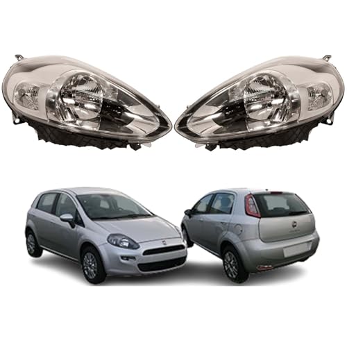 Compatibili con Fiat Punto Evo prodotte dal 10/2009 al 01/2012, garantendo piena corrispondenza con gli attacchi e la configurazione dei fari originali installati su questa versione.