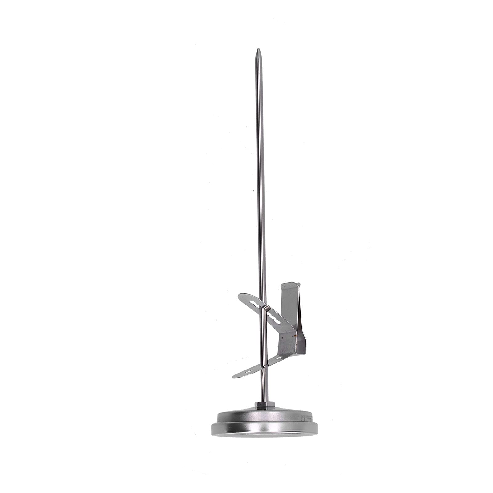 SIXRUN Lebensmittelthermometer, Edelstahl-Kochthermometer, 68 Bis 536 Grad Fahrenheit, Mechanisches Zifferblatt, Lange Sonde mit Clip, Schnelle Ablesung, Zum Braten von Süßigkeiten, BBQ, Kaffee,