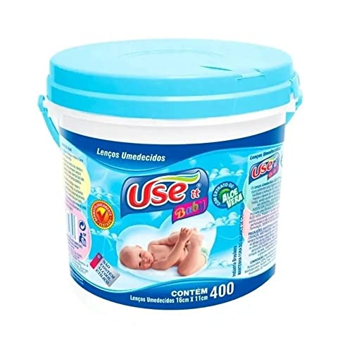 LENÇO UMEDECIDO USE IT BALDE AZUL 400 UNIDADES