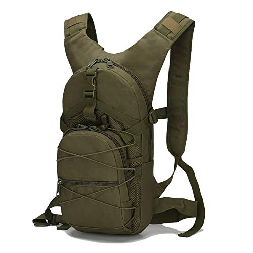 Marca: Wandousen WANDOUSEN Zaino Bicicletta Mimetico Militare 15 Litri Multitasche Impermeabile Tattica MOLLE Arrampicata Viaggio Trekking Escursionistici Sport Zaino Piccolo Borsa Esercito Esercito verde