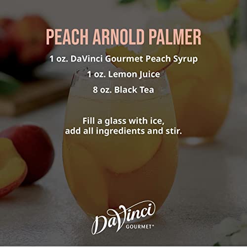 Image of DaVinci Gourmet Classic Peach Syrup, 25.4 Fluid Ounces (Pack of 4)