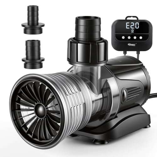 hygger 2640GPH 19.7FT 90W Water Pump, Submersible Pump with LCD Controller
