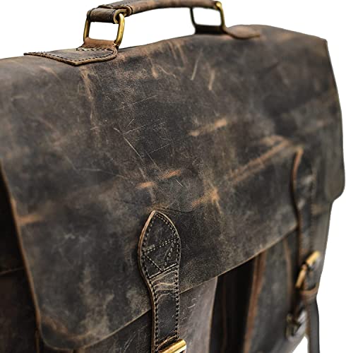 Bolso Messenger de Cuero Buffalo para Laptop 18 pulgadas miniatura 5