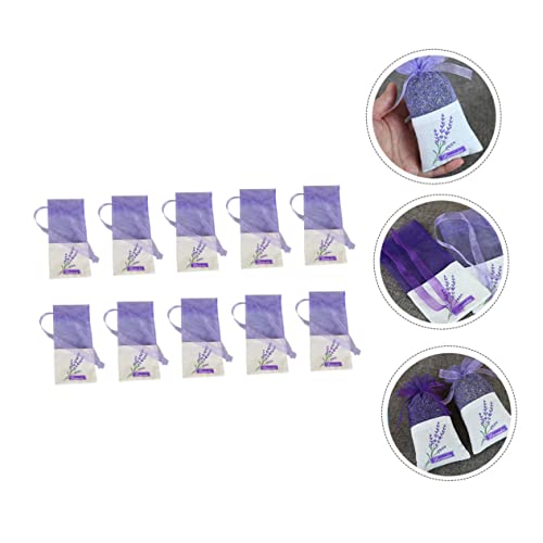 22 bolsas de sachet de lavanda con cordón floral miniatura 5