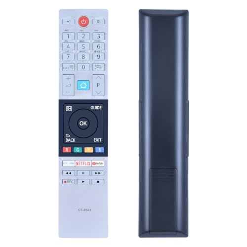 GOUYESHO CT-8543 Ersatz Fernbedienung für Toshiba FHD UHD XUHD TV 32L2863DG 32L3863DA 32L3863DG 32W2863DA 32W2863DG 32W3863DA 32W3864DG 40L2863DG