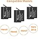 Vemico Hero 7/6/5 Akku Ladegerät Kit 3 Pack 1500mAh Ersatzakkus Typ-C LED 3-Kanal Ladegerät für Hero 7 Black/Hero 6 Black/Hero 5 Black/Hero 2018/ AHDBT-501 (Vollkompatibel mit Original)