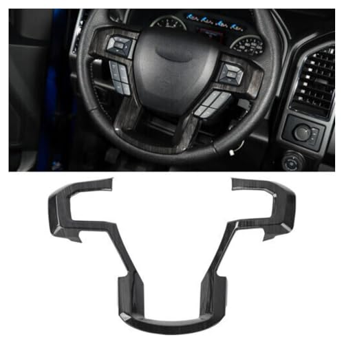 alxiang Center Console Panel Interior Trim Accessories Window Lift Switch Cover for Ford for F150 2015-2020 Automotive Grade ABS Front Black Wood Grain Glossy FFCCPITAWLSC