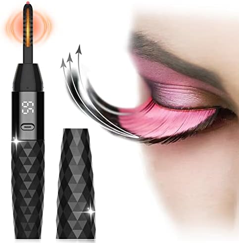 BUV Heated Eyelash Curler-2 Heating Modes, Rechargeable Electric Lash Curler with USB-C, Quick Natural Curling, Eye Lashes Tool for Women Heated Lash Curler, Heated Lash Curler with Eyelash Comb