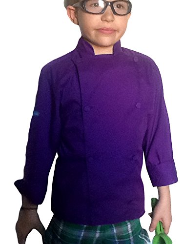 CHEFSKIN PURPLE CHEF JACKET SS LITE KIDS XS (2-3 YRS)2