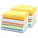 Produktbild HOPAI Waschlappen aus Bambus, 10 Stück, für Badezimmer, Hotel, Spa, Küche, Mehrzweck, weich, bequem, saugfähig, Baby-Badehandtücher und Waschlappen, mehrfarbig, 25,4 x 25,4 cm