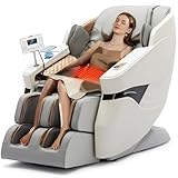 Artist hand Massage Chair Full Body, Zero Gravity Massage Chair SL-Track Shiatsu Massage Recliner Chair with 12 Modes, Bluetooth Speaker, Body Scan, Heating, Foot Rollers, Airbags, AI Control, White