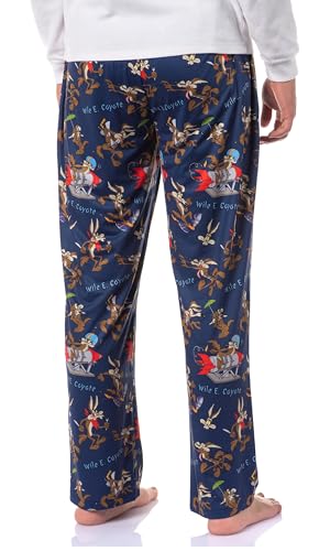 Looney Tunes Men's Wile E. Coyote Tossed Print Sleep Pajama Pants For Adults4