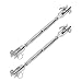 2Pcs Jaw Turnbuckle Jaw and Jaw Stainless Steel Hook Connector Fastener for Marine and Industrial Use Premium Rustproof Durable Hardware (M5)