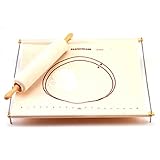Norpro 20.5'X21' Pastry Frame & Rolling Pin Cover Non Stick Rolling Surface
