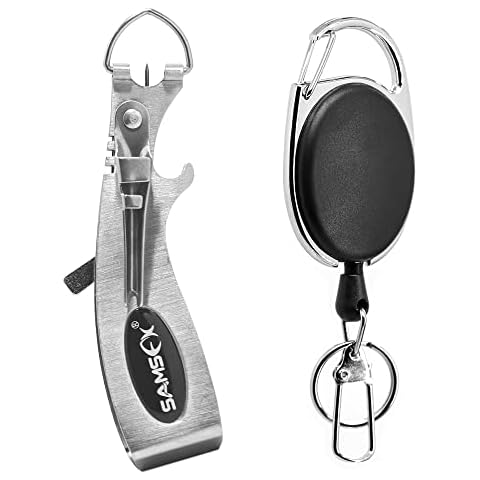 SAMSFX Angelschnurknipser mit Zinger Retractor Cover