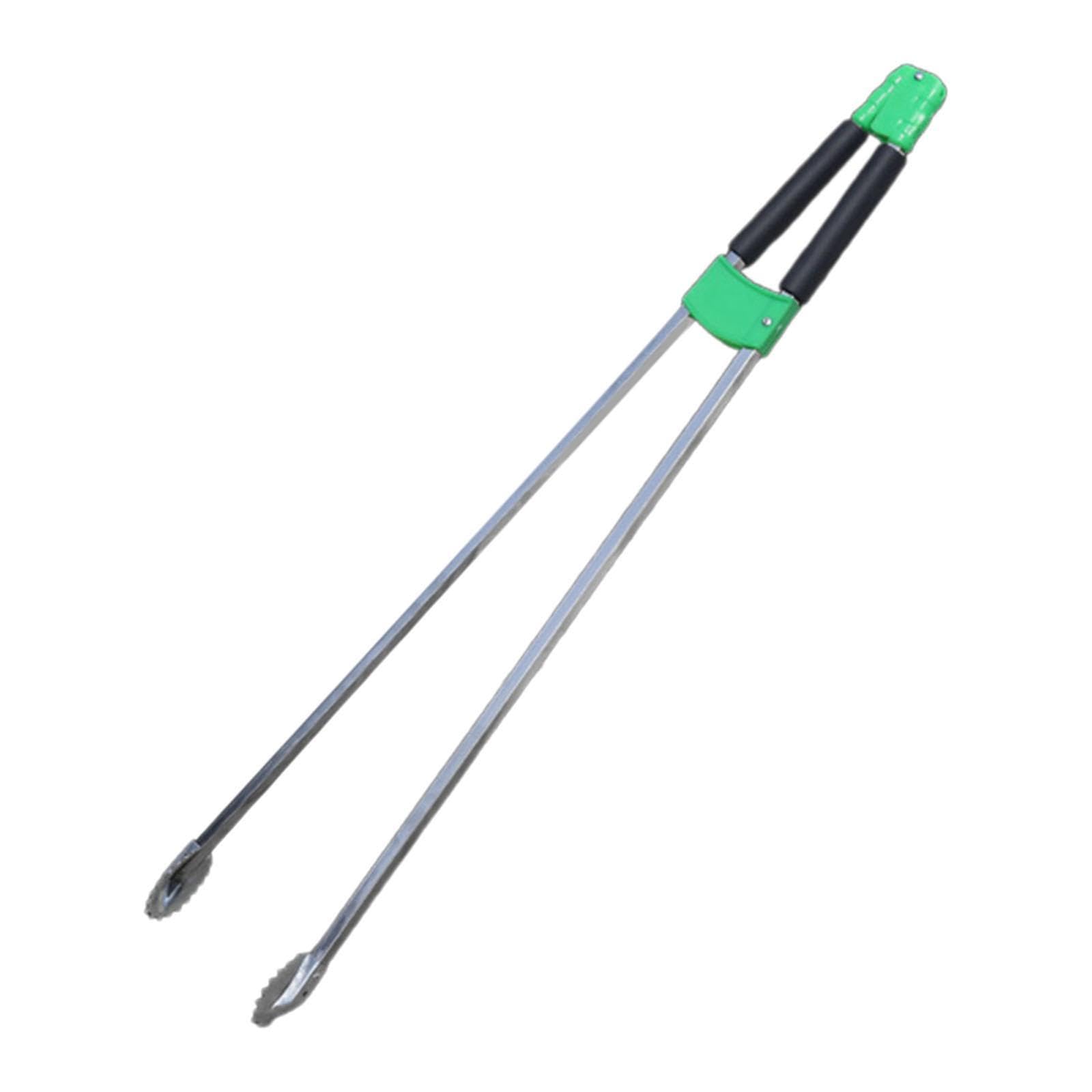 Qianly Pinza Recoge Basura Herramienta de Alcance Recogedor de Residuos con Mango Cómodo Garra Antideslizante Duradera Herramienta Multipropósito de Acero In, 92cm