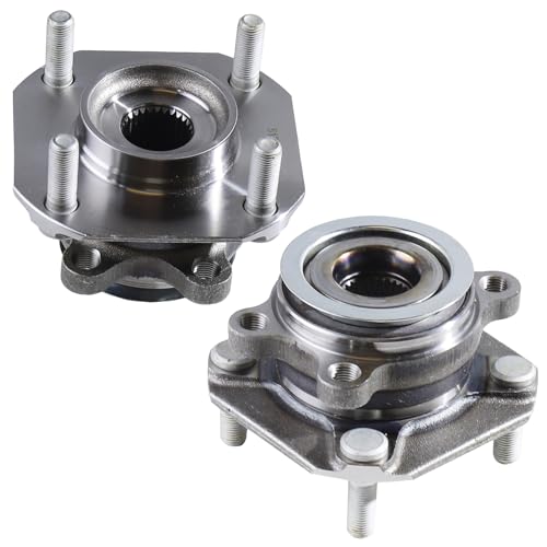 Luyizyo 2 x 513297 Front Wheel Bearing Hub Assembly with 4 Lug Compatible with Nissan Sentra 2007-2012(Front; 2.0L Only)