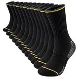 The Essentials Wardrobe Mens 12 Pack FCO Work Socks - UK 6-11/EU 39-45 - Black