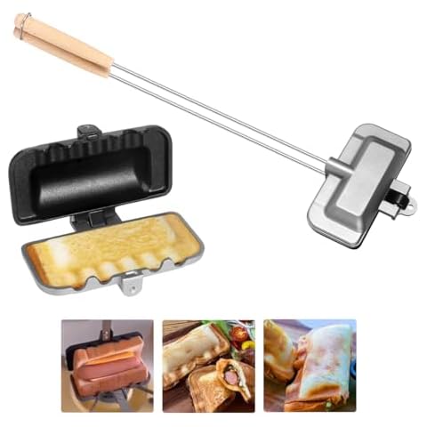 4w1h Sandwich Maker, Breakfast Sandwich Maker, Hot Dog Toaster, Grilled Cheese Maker Nonstick Sandwich Maker Flip Grill Pan for Breakfast Pancakes, Toast, Omelets Cover