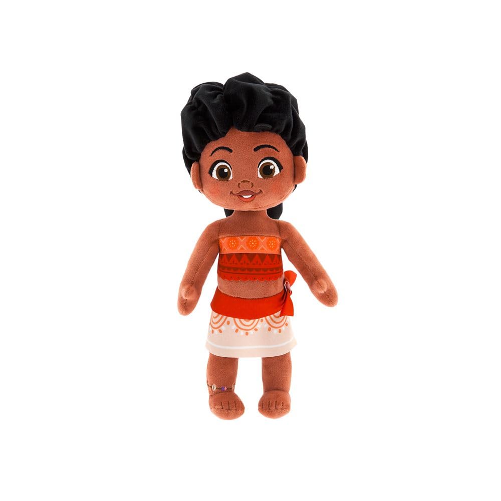 Official Simea Doll with Detailed Plush Sculpting with Embroidered Features & Anklet - Tapa Print Outfit - Disney Plush Toy, Inspired by Moana 2