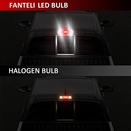 Fanteli 921 Led Bulb, Strobe 3Rd Third Brake Light Bulb Red And Truck Cargo Bed Lights White, 300% Brighter Non-Polarity 194 912 T15 906 904 902 W16W, Pack Of 4 #TOP2