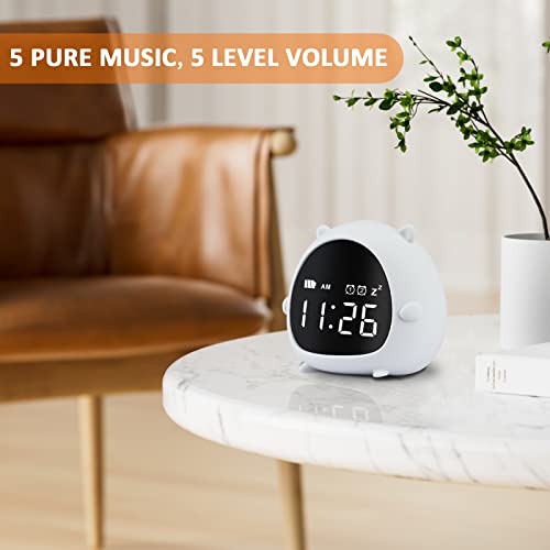 Evetto Alarm Clock For Kids, Digital Toddler Ok To Wake Clock With Snooze & Night Light For Boys Girls Bedroom #TOP6