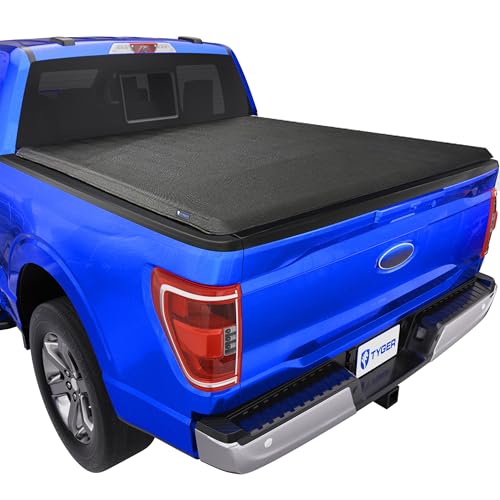 Tyger Auto T1X Soft Roll-Up in Fabric Truck Bed Tonneau Cover Compatible with 2021-2026 Ford F-150; Lightning | 5.5' (67") Bed | TG-BC1F9064X