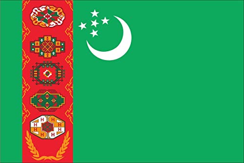 Preisvergleich Produktbild flaggenmeer® Flagge Turkmenistan 110 g / m² ca. 60 x 90 cm