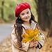 Jastore Kids Beret Hats for Girls French Wool Berets Hat Classic Fashion Warm Beanie Cap for Toddler Little Girl (US, Age, 4 Years, 10 Years, Red)