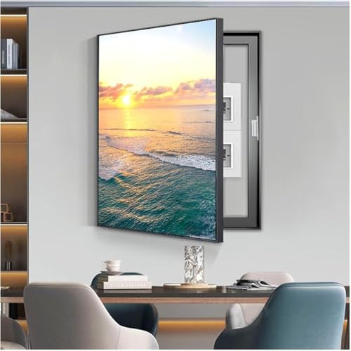 A,40x60cm,Cubre Cuadro Electrico Decorativo, Tapa para Cuadro Electrico Grande, Decorativo Caja Medidor EléCtrico