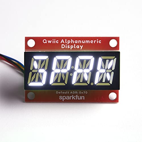 Amazon.co.jp: SparkFun Qwiic 英数字ディスプレイ - ホワイト