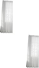 BESTOYARD 2 Peças Cortinas Transparentes Cortinas Brancas Cortinas De Gaze Cortinas Brancas Cortinas Transparentes Cortinas De Painel Cortinas Transparentes Persianas Painel De Janela