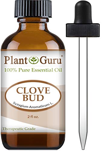 Clove Bud Essential Oil 2 oz 100% Pure Undiluted Therapeutic Grade for Aromatherapy Diffuser, Natural Remedies for Skin, Body, Hair. Great for DIY Candle and Soap Making.