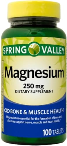 Magnesium 250 mg 100 Tablets + VSL Sticker.