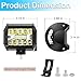 LIGBT 2Pcs 21 Inch 204W Slim LED Light Bar 4PCS LED Pods 4Inch 60W Spot Flood Combo Fog Driving Lights Work Light Roof Bumper Lamp Offroad Lights for 4x4 Trucks SUV ATV UTV