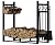 Fire Beauty Fireplace Log Rack with Kindling Holder Firewood Holder for Wood Storage Storage Log Holder Include 4 Tools (19.8)