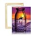 Produktbild ufengke Reiter mit Hund und Pferd 5D Diamant Malerei Set Mosaik DIY Diamond Painting nach Zahlen Kreuzstich Stickbilder, mit Holzkeilrahmen, 25x35cm