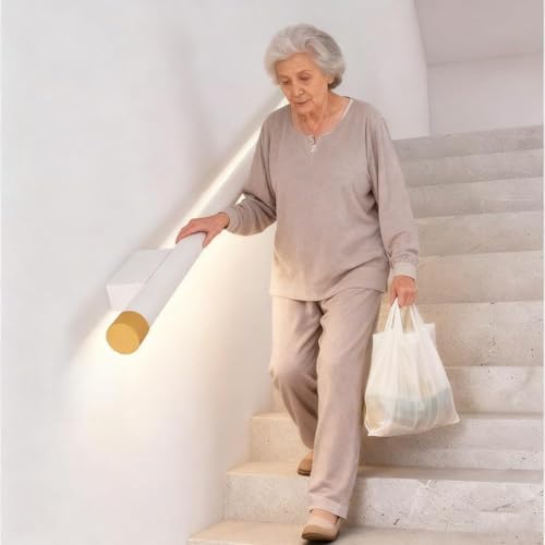 Luz LED de seguridad con sensor de movimiento y barra de apoyo de 6.5 pies para pasillos