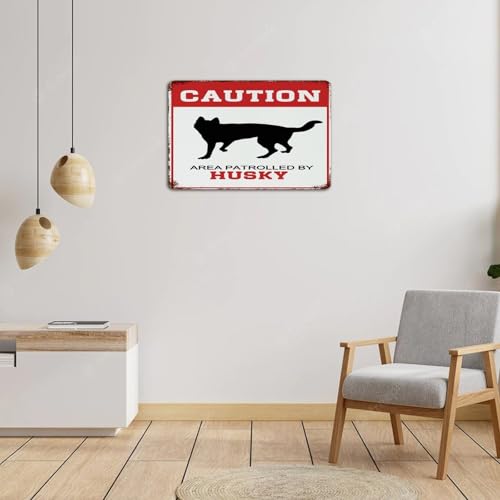 Plaque pour clôture Husky protégeant votre maison et jardin - 5
