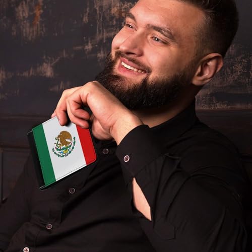 Mexico Flag Mens Short Wallet，coin Wallet, Card Bag, Certificate Storage Bag4