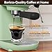 Nesskoko Espresso Machine with Steam Milk Frother Semi Automatic 20 Bar Compact Green with Toggle Switch for home Cafetera Espresso, Latte, Cappuccino, Americano, Macchiato