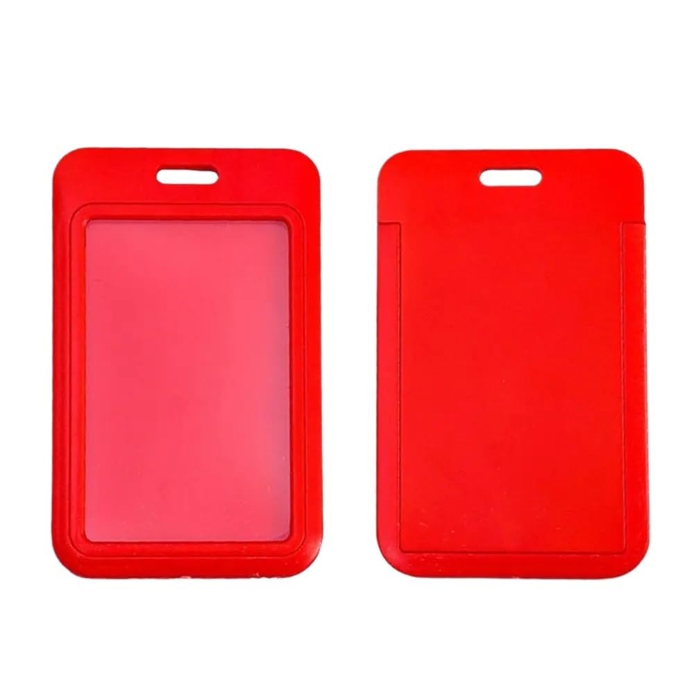Ausweishalter, 100 Stück, Kunststoff, Kartenhalter, Ausweishalter, Reisebus, Arbeitskartenabdeckung, Kartenhalter, Abzeichen (blau)