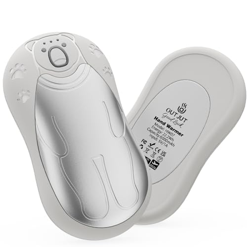 OUTJUT 12000mAh Magnetischer Handwärmer Elektrisch 2er-Set, 360°-Wärme – Ansicht 1